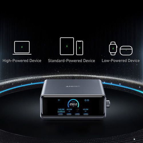 עמדת טעינה עוצמתית 6 יציאות 250W דגם Prime מבית Anker