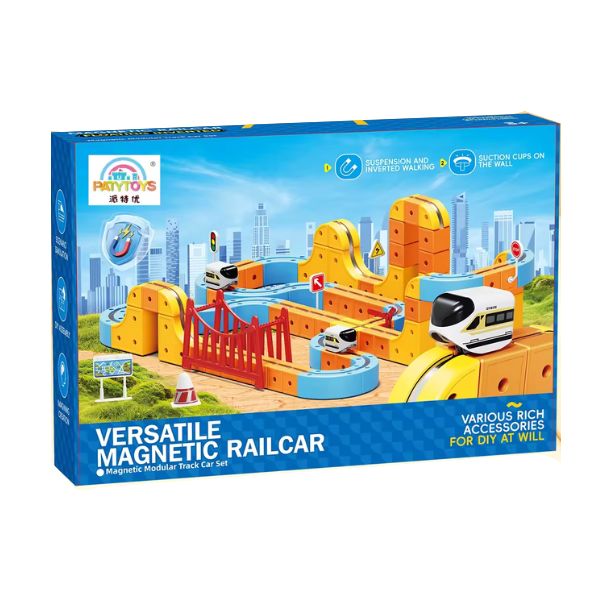 רכבת הרים מגנטית 147 חלקים Magnetic Rail Car