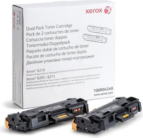 מארז כפול (2 טונרים 106R02773 ) מקורי שחור Xerox WC3025 , P3020 106R03048