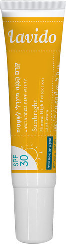 קרם הגנה מינרלי לשפתיים SPF30 להזנה והגנה גבוהה מהשמש 15 מ