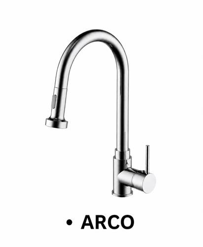 ברז מטבח פרח קשת גבוהה ARCO כרום / ניקל מבריק