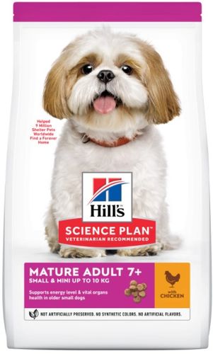 Hill's Science Plan Adult 7+ Small & Mini מזון יבש לכלבים סניור קטנים עוף 6 ק