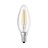 זוג נורות נר שקוף לד אוסרם E14 4W אור חם OSRAM
