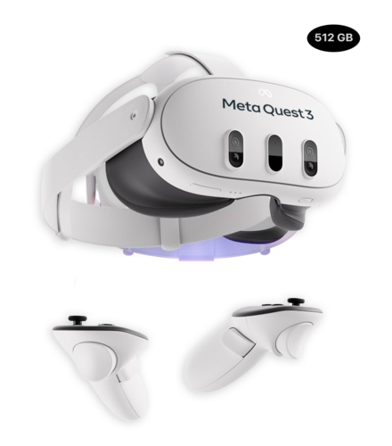 ‏משקפי מציאות מדומה Meta Quest 3 512GB