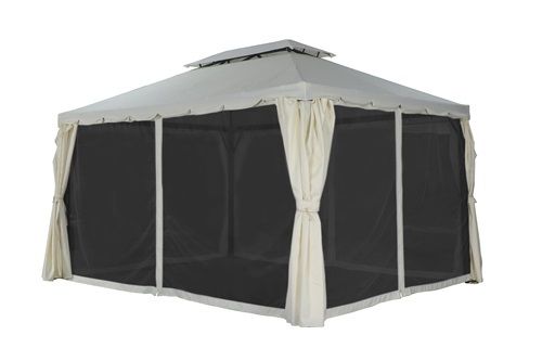 גזיבו אלומניום 3X4 שמנת דגם פרפקטו PLAYA