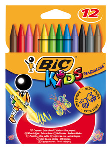 צבעי קריון פלסטיק דק 1/12 BIC