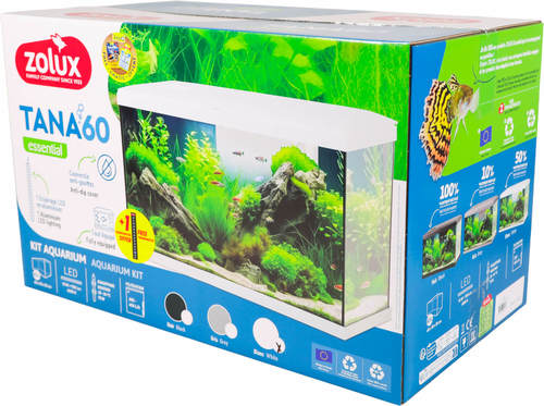 זולוקס אקווריום טאנה 60 לבן/שחור/אפור  דגם TANA AQUA KIT 60 
