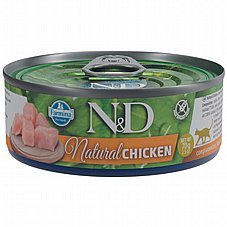 N&D נטורל מעדן לחתול בטעמים שונים 70 גרם