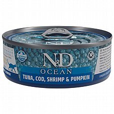N&D נטורל מעדן לחתול בטעמים שונים 70 גרם