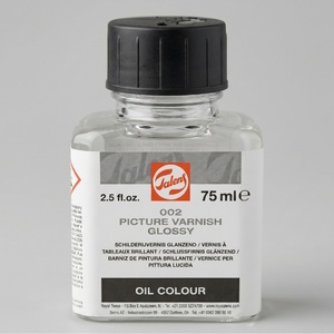 לכה מבריקה לציורי שמן 75 מל- Talens Picture Varnish Glossy 002