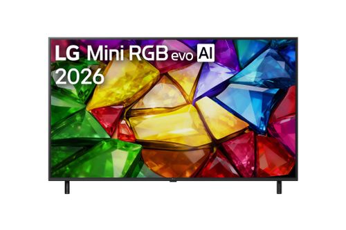 טלוויזיה חכמה 55 אינץ' LG Mini RGB evo AI 4K דגם 55MRGB85B6C