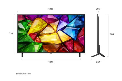 טלוויזיה חכמה 55 אינץ' LG Mini RGB evo AI 4K דגם 55MRGB85B6C