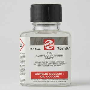 לכה ורניש אקרילית מט 75 מל- Talens Acrylic Varnish Matt 115