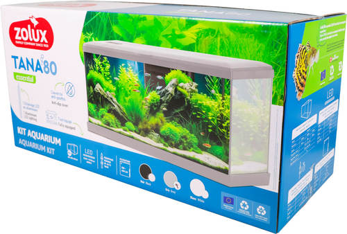 זולוקס אקווריום טאנה 80 לבן/שחור/אפור  דגם AQUA KIT TANA 80 