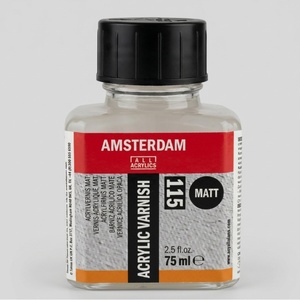 לכה ורניש אקרילית מט 75 מל- Amsterdam Acrylic Varnish Matt 115