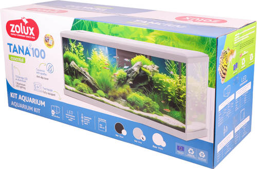 זולוקס אקווריום טאנה 100 לבן/שחור/אפור  דגם AQUA KIT TANA 100 