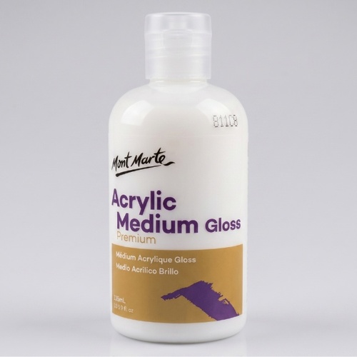 מדיום אקרילי מבריק 135 מל- Mont Marte Acrylic Medium Gloss