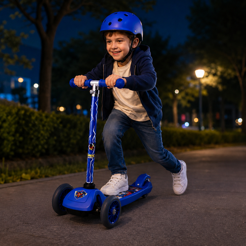 קורקינט ילדים 3 גלגלים עם כידון מתכוונן - סוניק