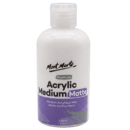 מדיום אקרילי מט 135 מל- Mont Marte Acrylic Medium Matte