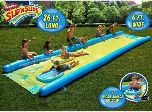 מגלשת מים מודולארית ענקית 7.9 מטר Super Wave Rider עם 2 גלשני בוגי ומשאבה