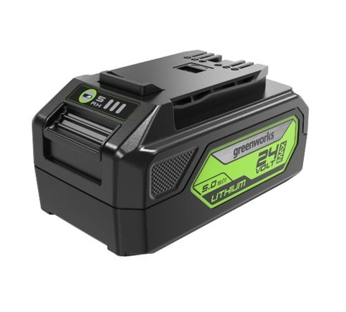סוללה נטענת 24V 5Ah עם יציאת USB מובנית - Greenworks 99588-1