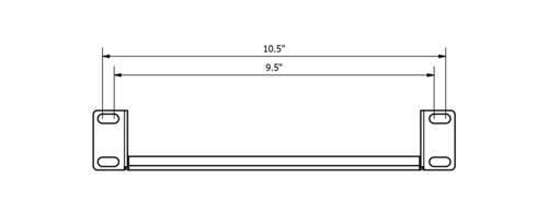 מדף 1U לארון חצי Caymon ISN110 ,rack