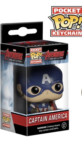 פופ מחזיק מפתחות קפטן אמריקה | Funko Pop! Keychain Captain America