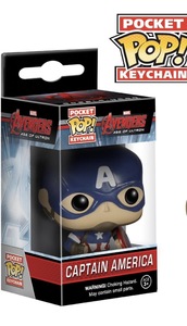 פופ מחזיק מפתחות קפטן אמריקה | Funko Pop! Keychain Captain America