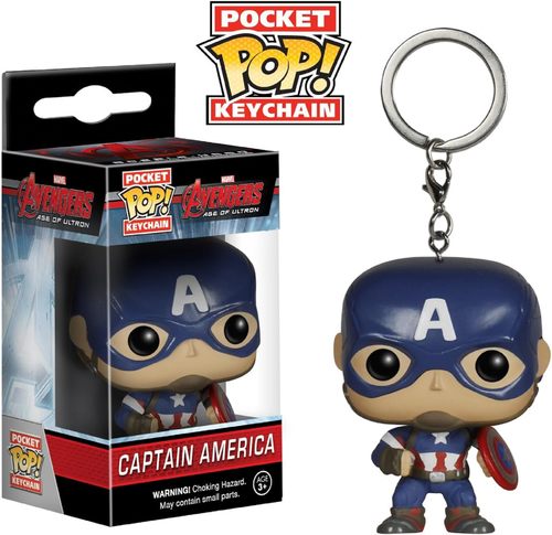 פופ מחזיק מפתחות קפטן אמריקה | Funko Pop! Keychain Captain America