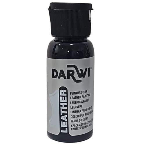 צבע לעור 50 מל- Darwi Leather Black