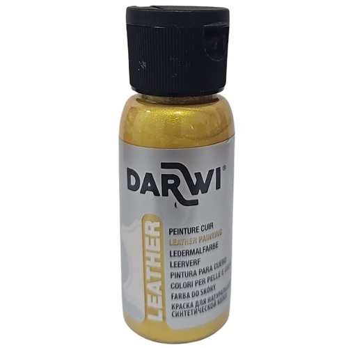 צבע לעור 50 מל- Darwi Leather Gold