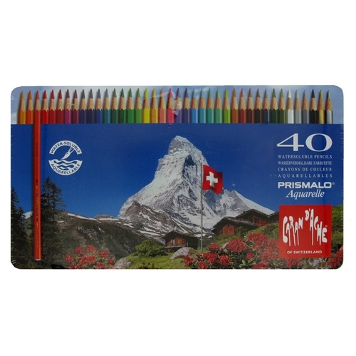 סט צבעי עיפרון אקוורל 1/40 CARAN D'ACHE