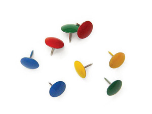 נעצים צבעוניים 100 יחידות
