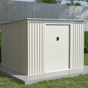 מחסן מתכת 2.61X2.41 דגם Sky D שמנת - Garden Top