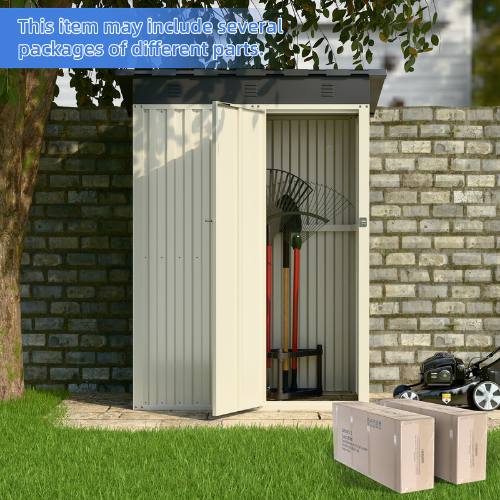 מחסן מתכת דגם SA5 מידה Garden Top 0.75X1.50