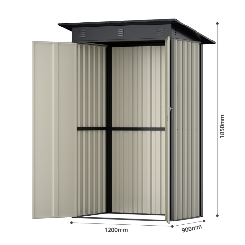 מחסן מתכת דגם SA3 מידה Garden Top 1.20X0.90