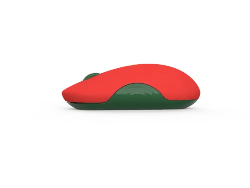 עכבר בלוטוס אלחוטי Lenovo 350 Bluetooth Silent Mouse (Fan Edition - Portugal) GY51U71764 - צבע אדום ירוק צהוב