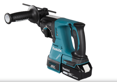 פטישון נטען 18V Makita DHR243Z SDS Plus Brushless עם חציבה עוצמת הלימה 2.0J קידוח בטון עד 24 מ״מ גוף בלבד 