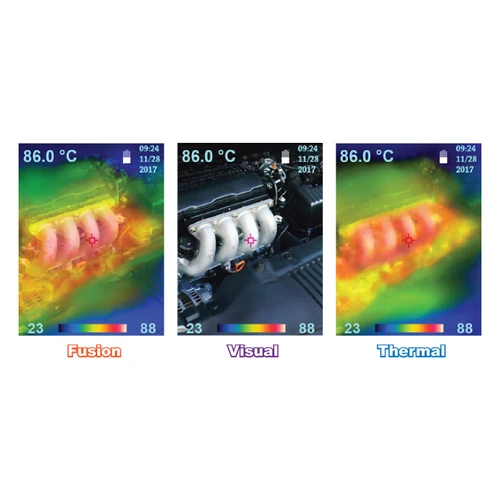 אקדח טמפ' תרמי 20C/+500°C ±2°C- רזולוציה תרמי IP54 160x120 דגם TIM038VL
