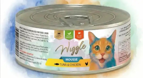 WIGGLE שימורי חתולים מוס טונה ועוף
