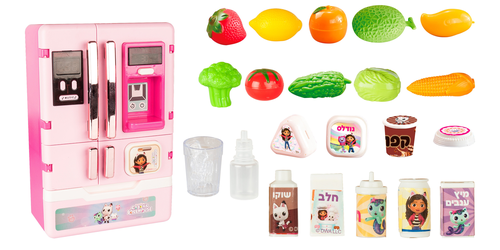 מקרר אינטראקטיבי אורות וצלילים עם שלל אביזרי משחק