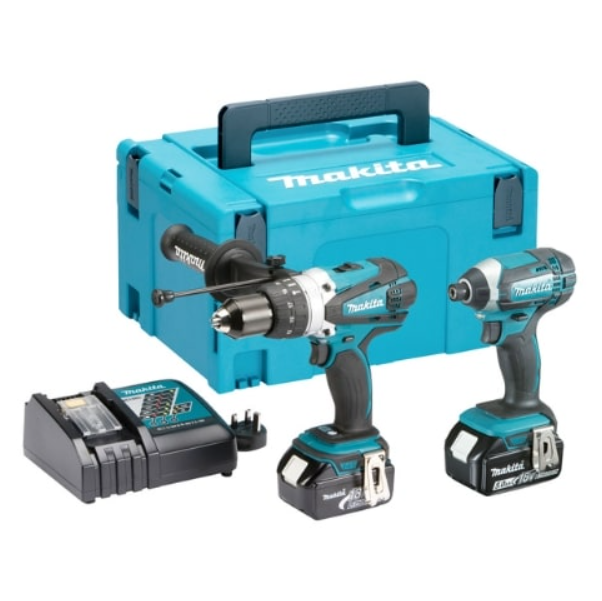 סט מברגות 18V מקיטה DLX2145TJ כולל מטען מהיר +סוללות 2X5A