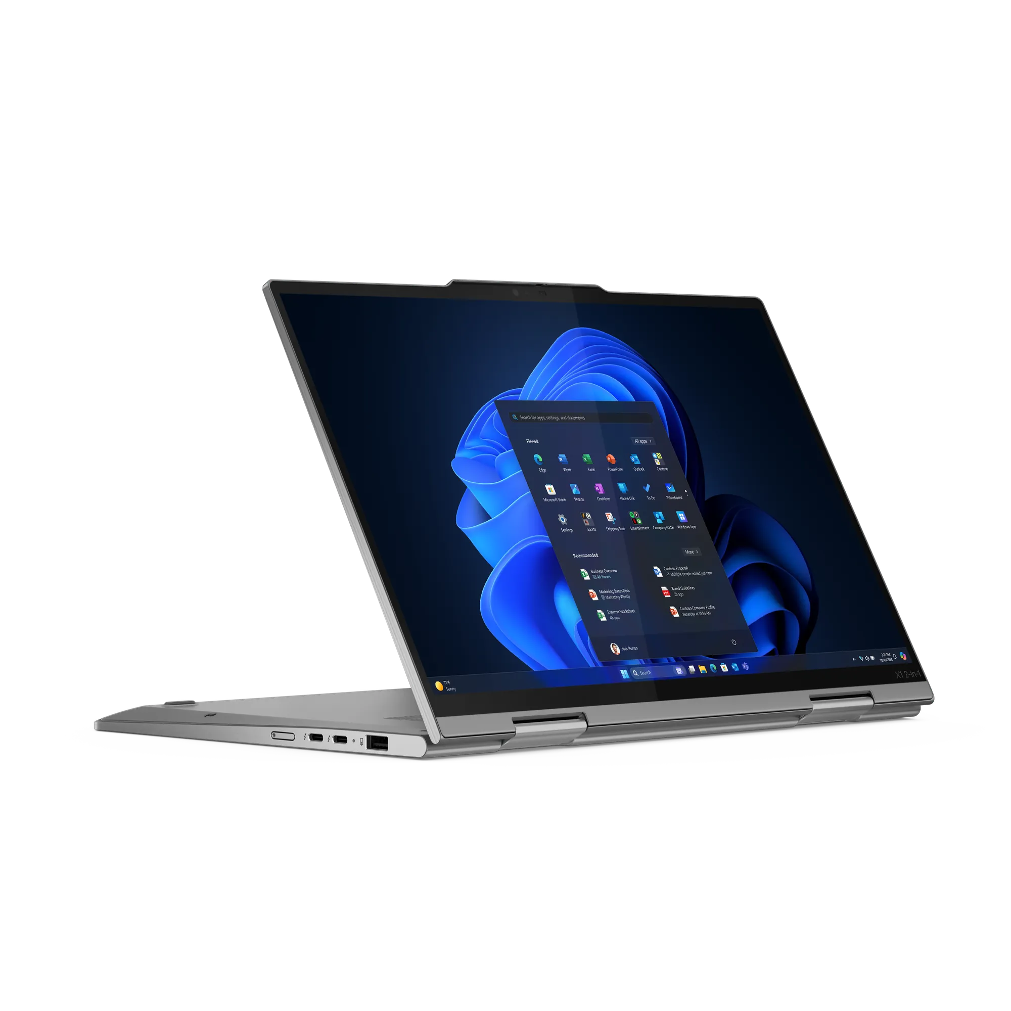 מחשב נייד Lenovo ThinkPad X1 2-in-1 Gen 10 21Q0007KIV – Intel Core Ultra 7 255U / 32GB RAM / 1TB SSD PCIe 5.0 / Touch / 4G LTE / Win 11 Pro