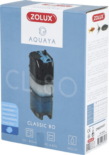 זולוקס פילטר פנימי איכותי ושקט  AQUAYA CLASSIC 80