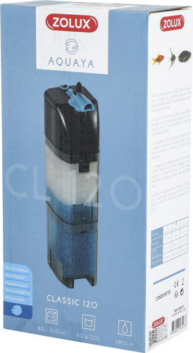 זולוקס פילטר פנימי איכותי ושקט  AQUAYA CLASSIC 120
