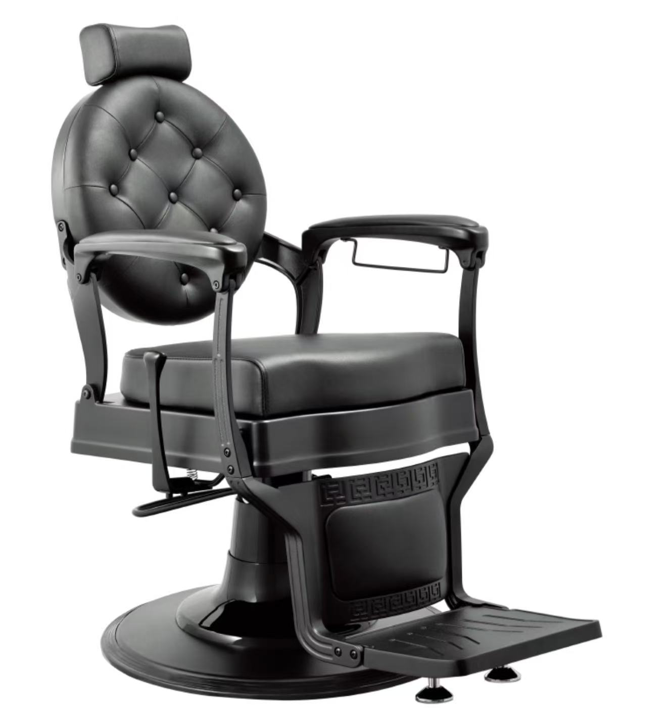 כיסא ברבר וינטג׳ שחור מט BC-9500 Premium Black Edition