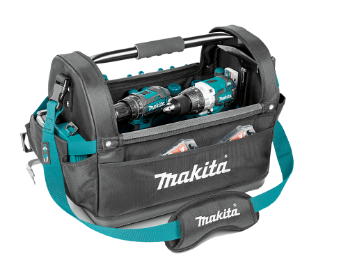 תיק כלי עבודה פתוח Makita Ultimate Open Tool Tote E-15403 עם מעל 30 מקומות אחסון 