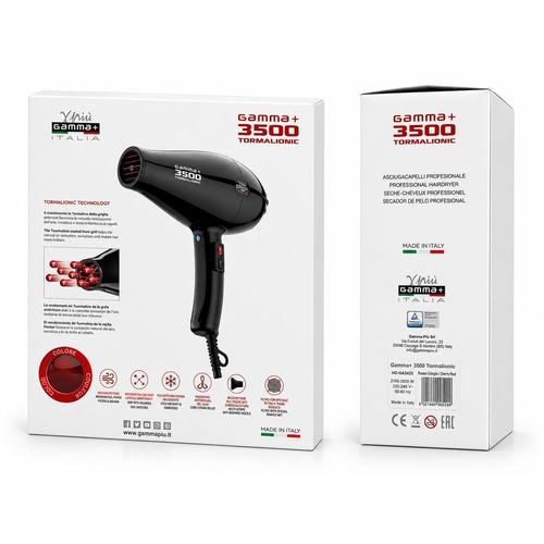 מייבש שיער מקצועי למספרות Gamma 3500R צבע אדום
