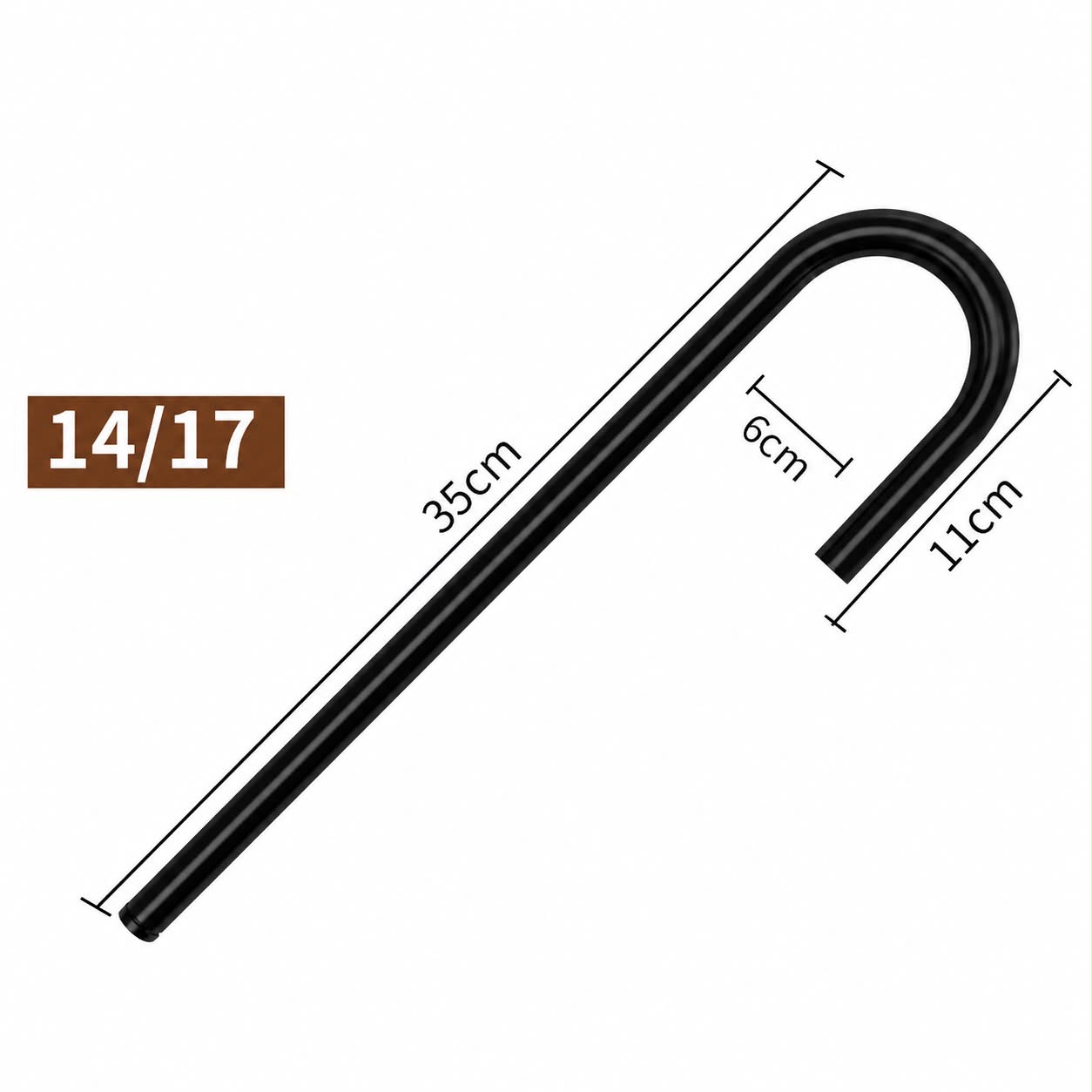 מקל סבא פלסטיק קשיח לצינור 16/22