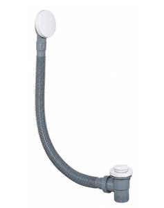 אביק לחיצה לאמבטיה S-160WM אוטומטי טלסקופי לבן מט